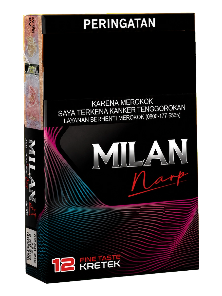 Kemasan MILAN narp Original isi 12 batang