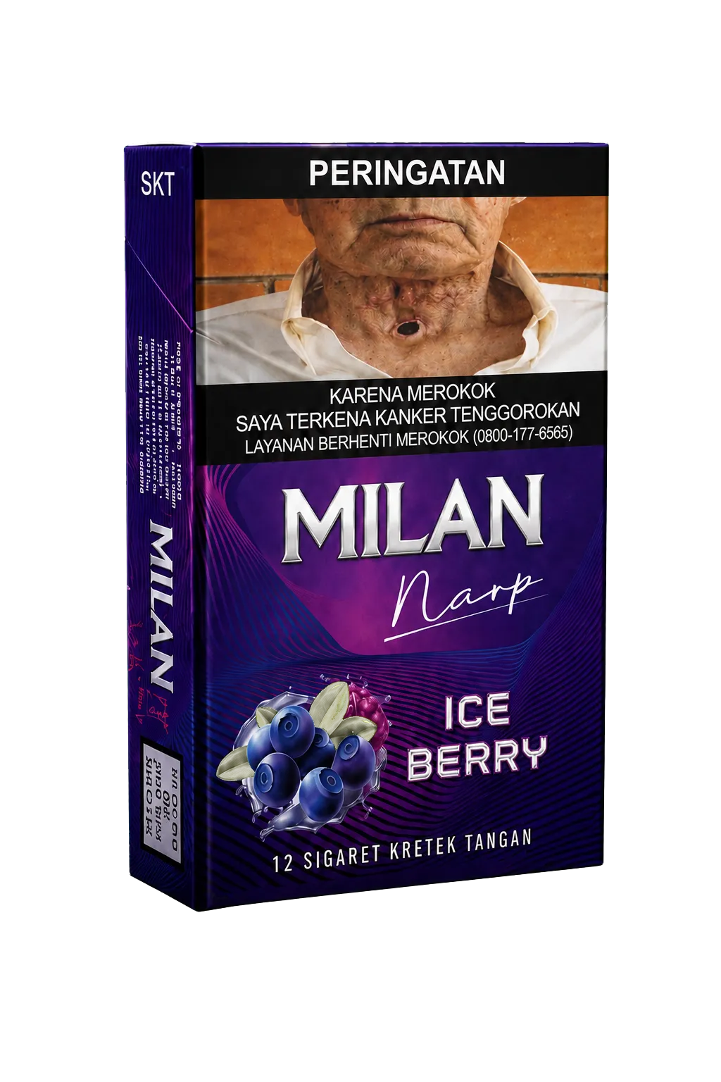Kemasan MILAN narp Ice Berry isi 12 batang