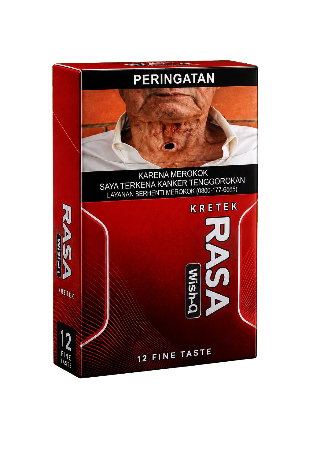 Kemasan kretek RASA Wish-Q isi 12 batang
