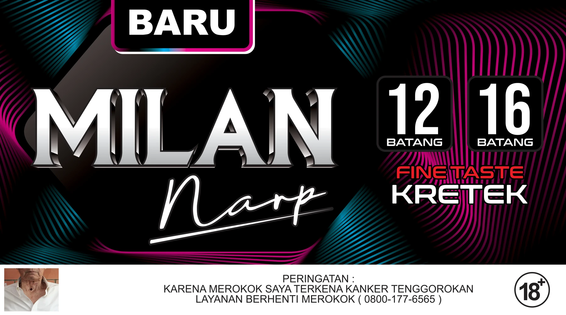 Visual MILAN narp Original 12 dan 16 batang